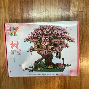 Pink Blossom Treehouse Building Blocks